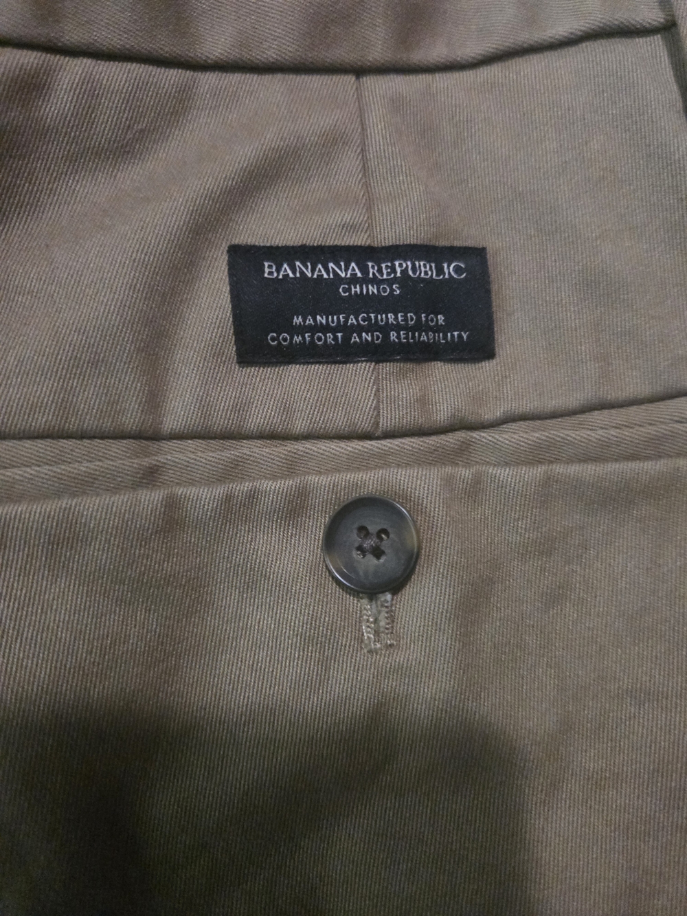 Banana Republic Men's Khaki Brown Chino Pants Size 36x30